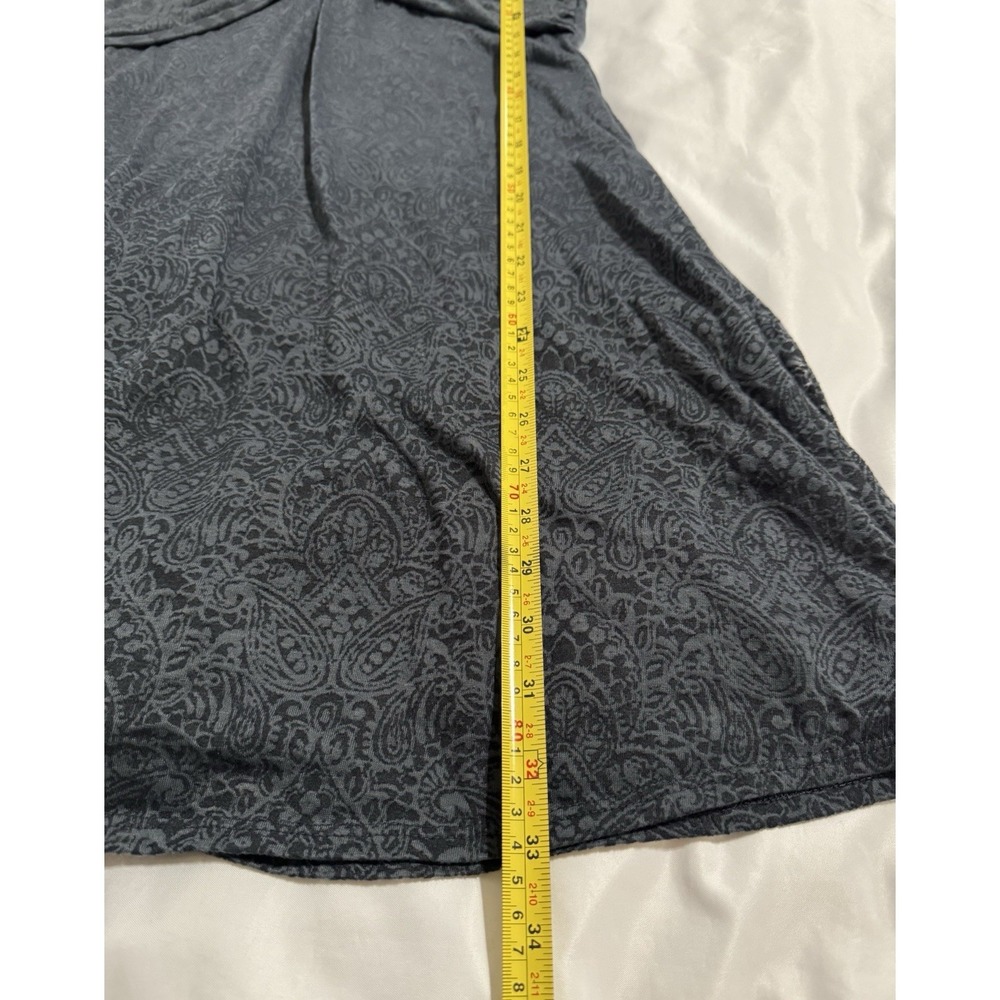 Athleta Womens SP Mini Dress Bolinas Burnout Gray Cap Sleeve Athleisure‎ - Picture 6 of 9